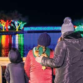 Family at Winterfest of Lights