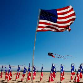 Flags on the Beach
