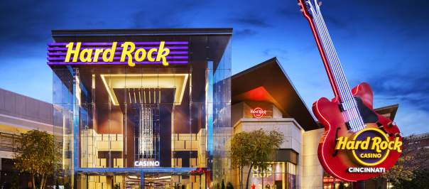 The entrance to the Hard Rock Casino in downtown Cincinnati