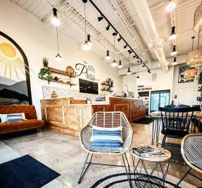 interior of juice shop