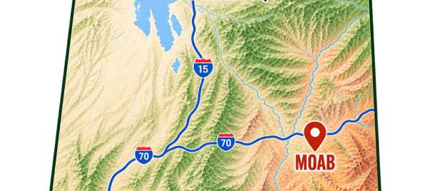 Moab Location Map