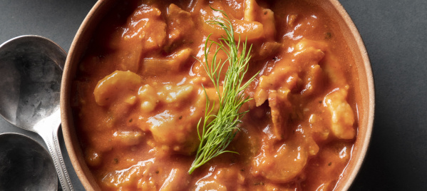 Amanda "AJ" Dixon's Austro-Hungarian Tomato Dumpling Soup