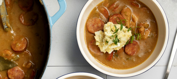Heskeith Flavien's Chicken and Andouille Gumbo
