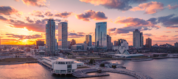 Milwaukee Skyline Sunset
