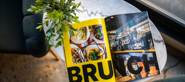 a magazine spread showcasing Brunch in Milwaukee