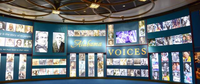 Alabama Voices Wall at Alabama Archives Building