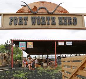 Fort Worth Herd Cow Camp entrance