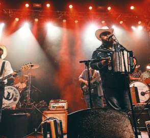 The Squeezebox Bandits perform a live set of their unique Texas music