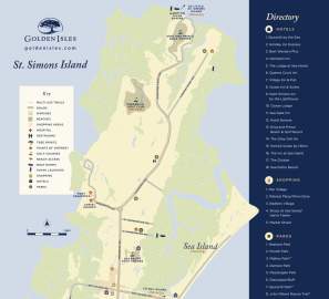 St. Simons Map