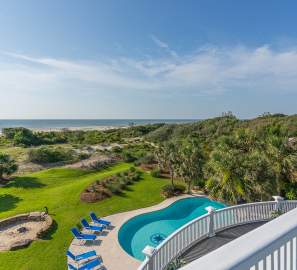 Enjoy ocean views from your private vacation rental on St. Simons Island through Hodnett Cooper Vacation Rentals.