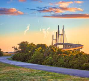 Bridge to Jekyll Island, Georgia