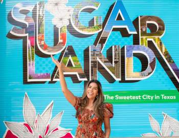 Welcome Sugar Land Mural At Sugar Land Town Square