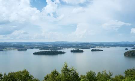 View of Cherokee Lake in Knoxville, TN