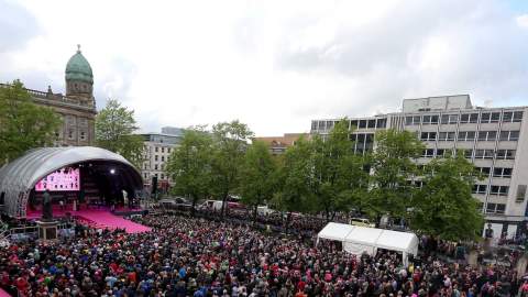 Stage at Belfast City Hall