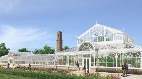 An artist's rendition of the proposed Birmingham Botanical Gardens