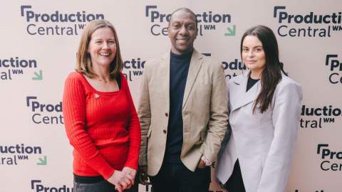 The Production Central WM team. L-R: Emma, Martin, Charley.