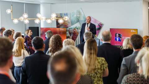 Matt Hammond, Chair of the West Midlands Growth Company, speaks at an event for Partners West Midlands.
