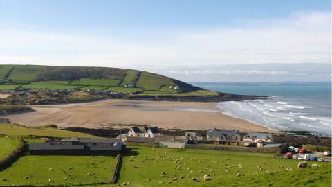 Looking over Croyde Bay