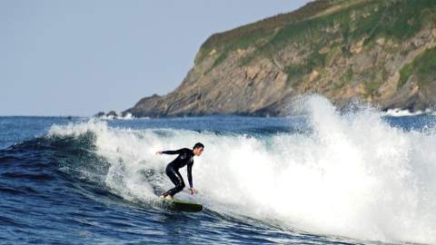 Surfing in Devon