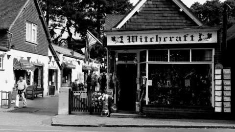Exterior of Witchcraft shop in Burley