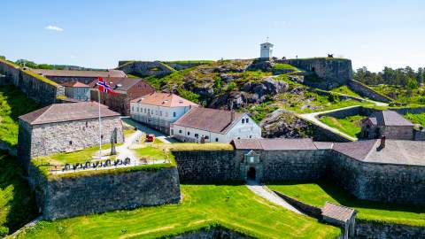 Fredriksten festning i Halden, langs Borgleden.
