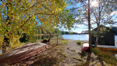 Bilde tatt ved jernbanestasjonen på Kornsjø