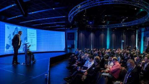 Bilde fra innsiden av Smart Innovation Arena