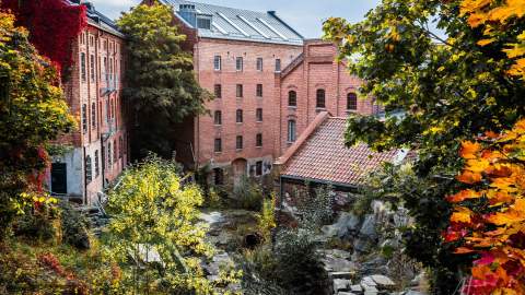 Møllebyen i Moss i vakre høstfarger