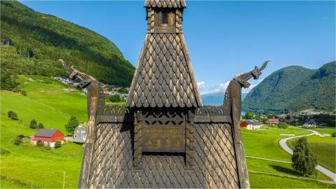 Details on the Hopperstad Stave Church