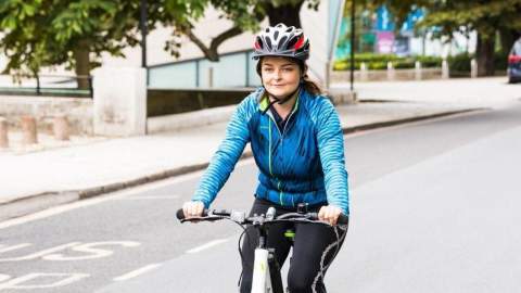 My journey woman cycling