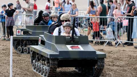 Mini tanks at the Air Show