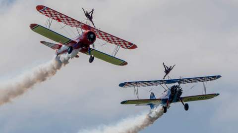Aerosuperbatics Wingwalkers Southport Air Show