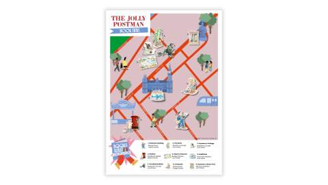 Image shows preview of The Jolly Postman Trail Map