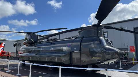RAF Chinook Helicopter Southport Air Show