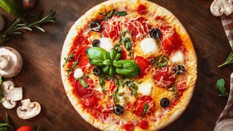 Nystekt pizza