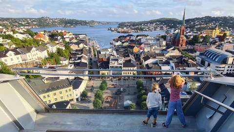 Utsikt fra Glassheisen i Arendal