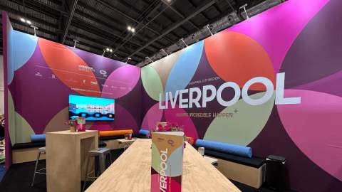 a trade show stand
