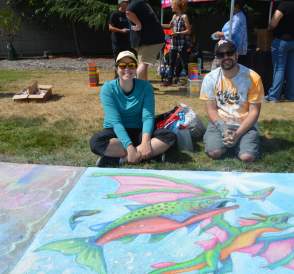Chalk Art River Days