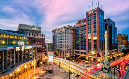 Downtown Allentown at Dusk