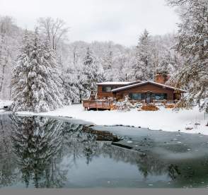 Snowy Cabin