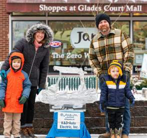 Family photo at Somerset&apos;s Fire &amp; Ice