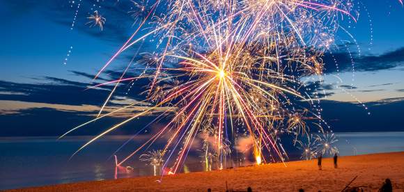 Holiday Celebration with Fireworks