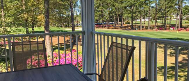View from the Porch of a Golf Villa at Brunswick Plantation in Calabash NC