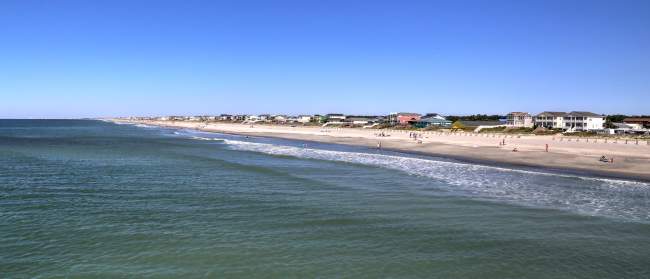 View of Holden Beach from the pier