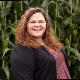 The headshot of Malorie Plaine of the Plover CVB.