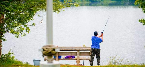 Fishing at Nature Center
