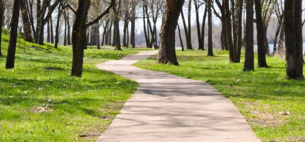 Running, walking and cycling trail