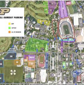Interactive Purdue Parking Map