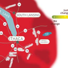 Ithaca heat map for fall