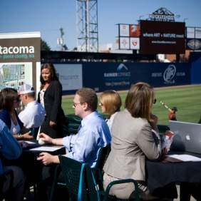 Meeting at Cheney Stadium